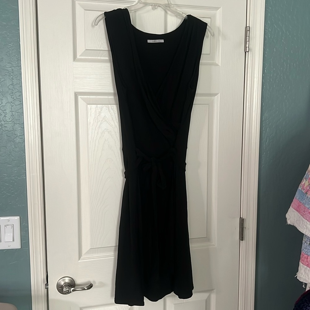 41 Hawthorn Black Dress- XL , stretchy with tie